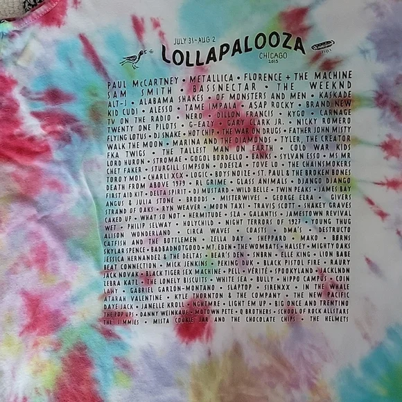 Lollapalooza Concert Tank 2015 - Picture 2 of 5